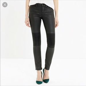 Madewell Skinny coated skinny racetrack jeans